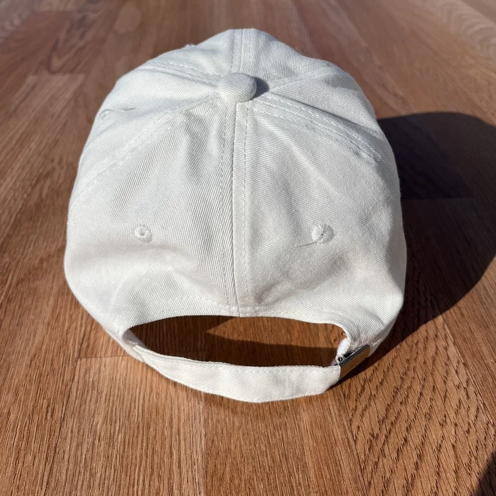Breast Cancer Awareness Women's Hat Cap White Distressed‎ Adjustable NEW